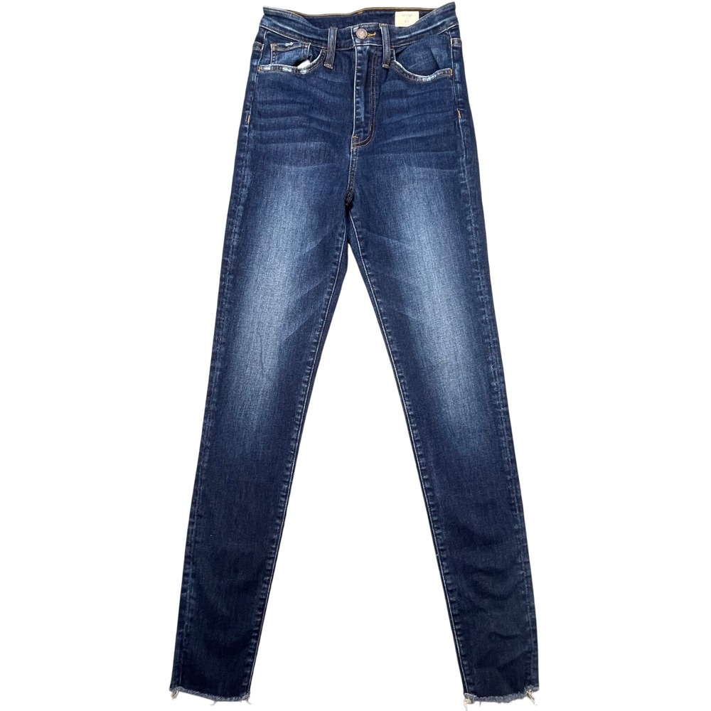 Bridge by Gly Dark Wash Ultra High Rise Ankle Skinny Jeans Womens 25